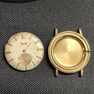 Benrus vintage watch parts or restore lot, 21 jewels, movement model DN411